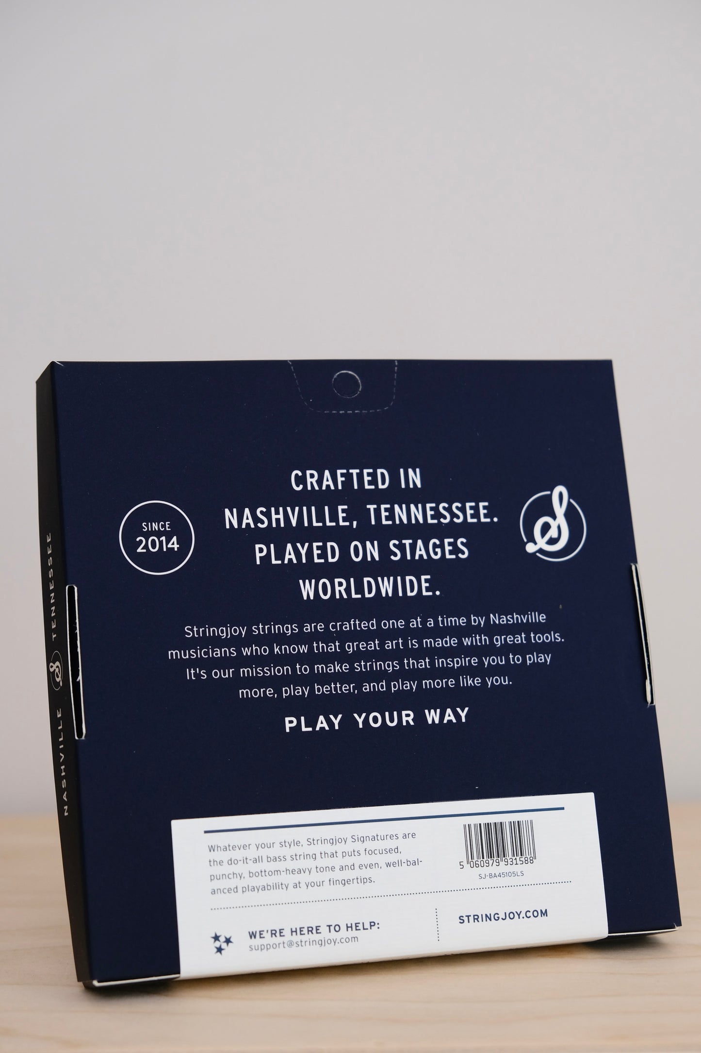 Stringjoy Light Gauge (45-105) 4 String Long Scale Nickel Wound Bass Guitar Strings