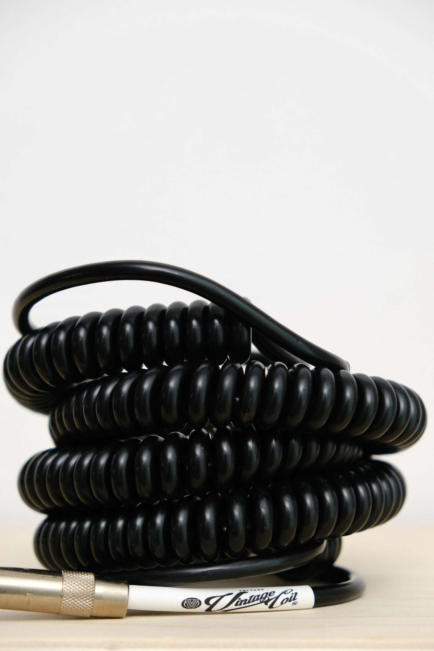Voltage Cable Co. Vintage Coil Instrument Cable 25' - Black Straight to Straight Plugs