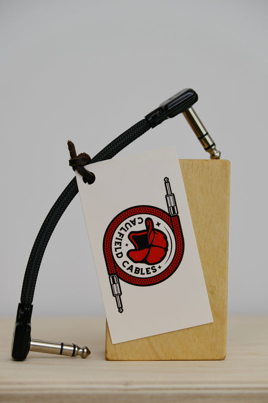Caulfield Cables 6in TRS Patch Cables / Black w/ Black Plugs