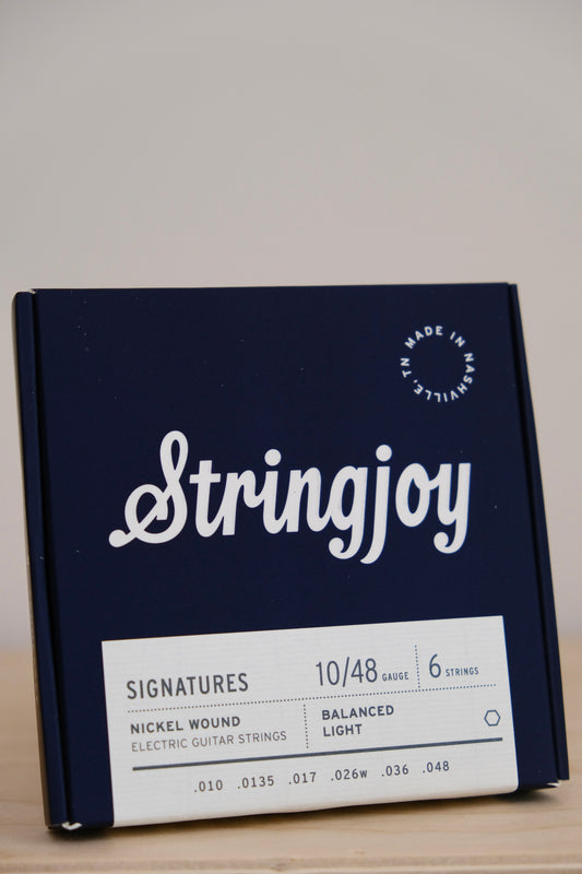 Stringjoy Signatures | Balanced Light Gauge (10-48) Nickel Wound Electric Guitar Strings