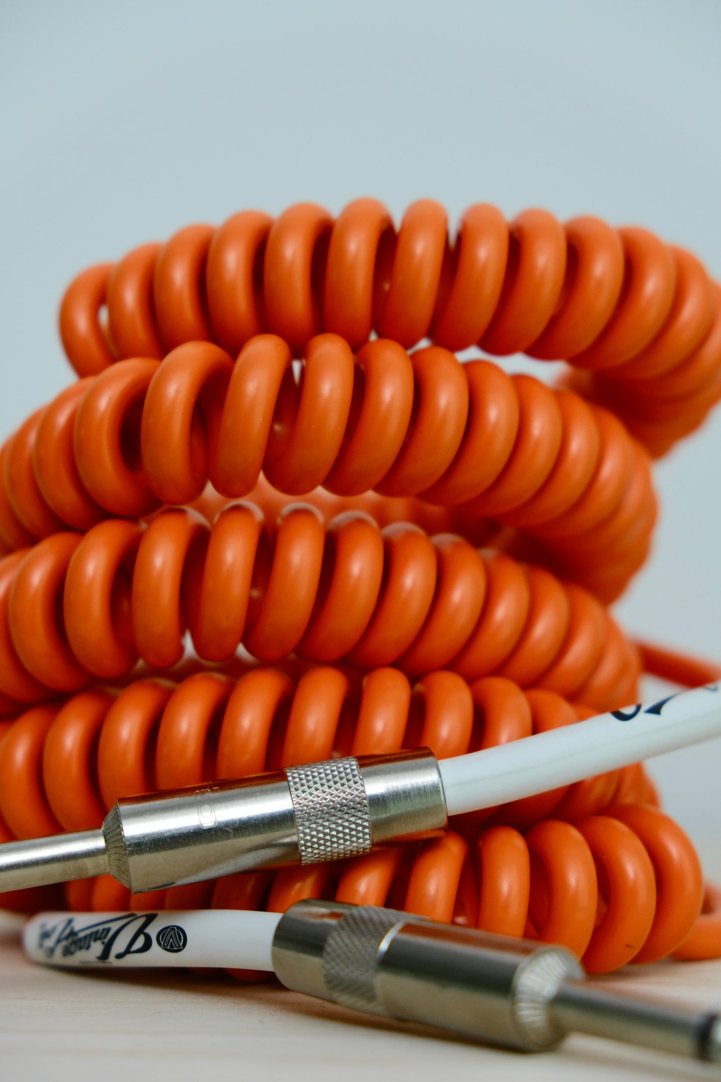 Voltage Cable Co. Vintage Coil Instrument Cable 25' - Orange Straight to Straight Plugs