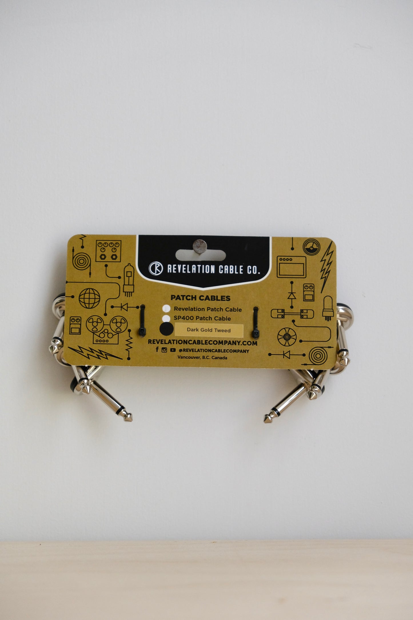 Revelation Patch Cable Dark Gold 3 Pack