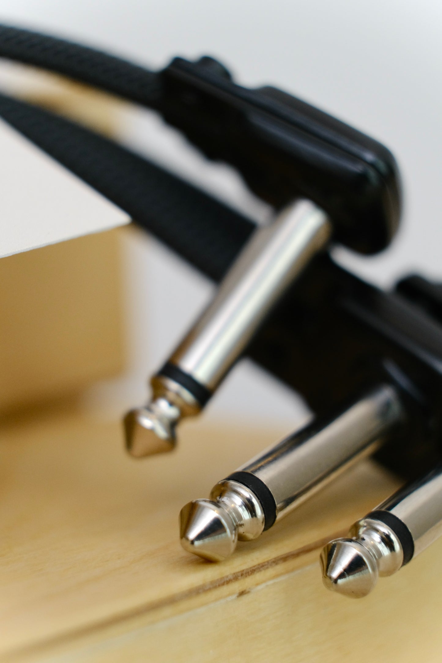 Caulfield Cables 6in Patch Cables (3pack) / Black w/ Black Plugs