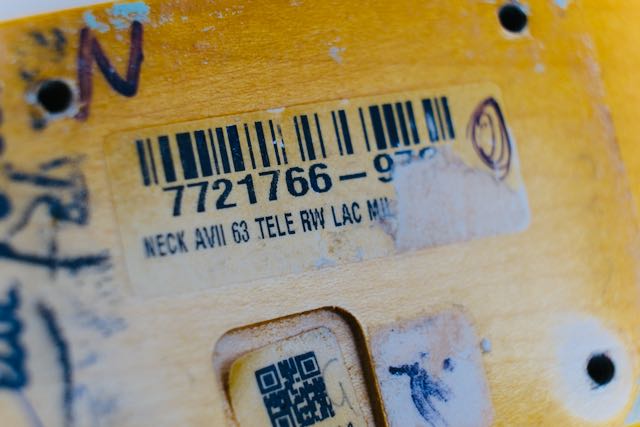 Fender Telecaster Neck Nitro Lacquer AVII 63'