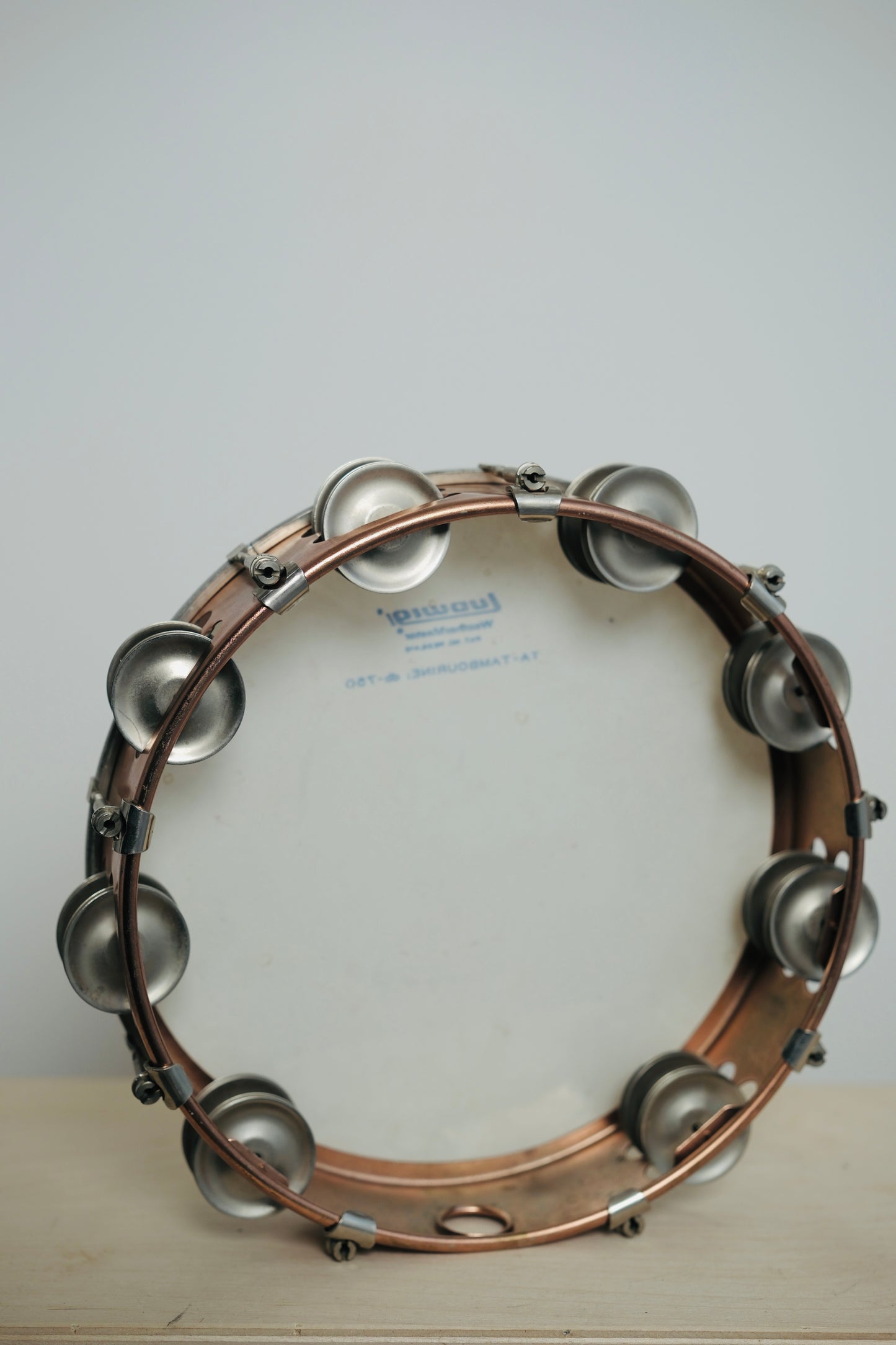 Vintage Copper Ludwig Tambourine