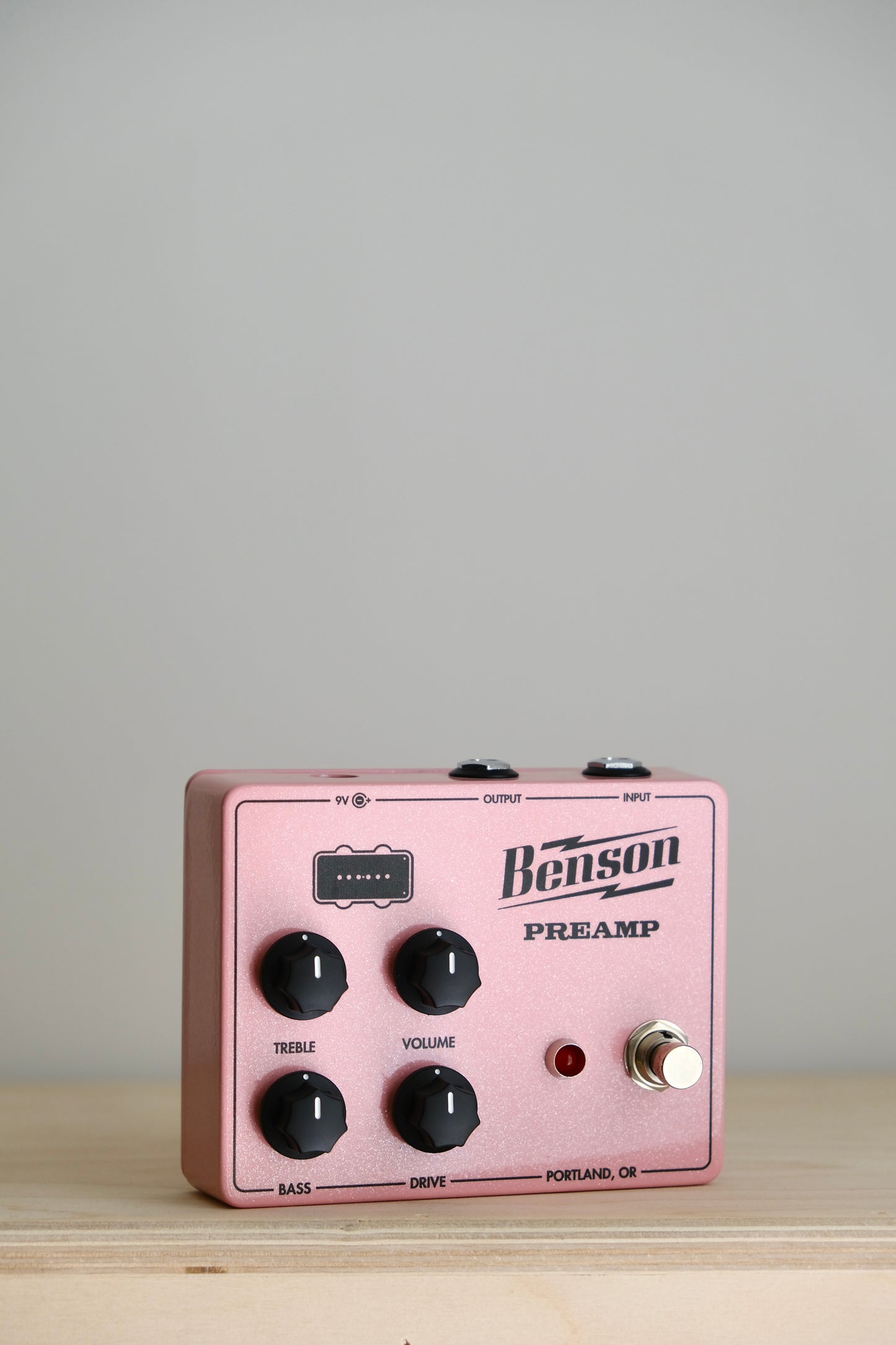 Benson Preamp Black Bobbin Shell Pink Sparkle