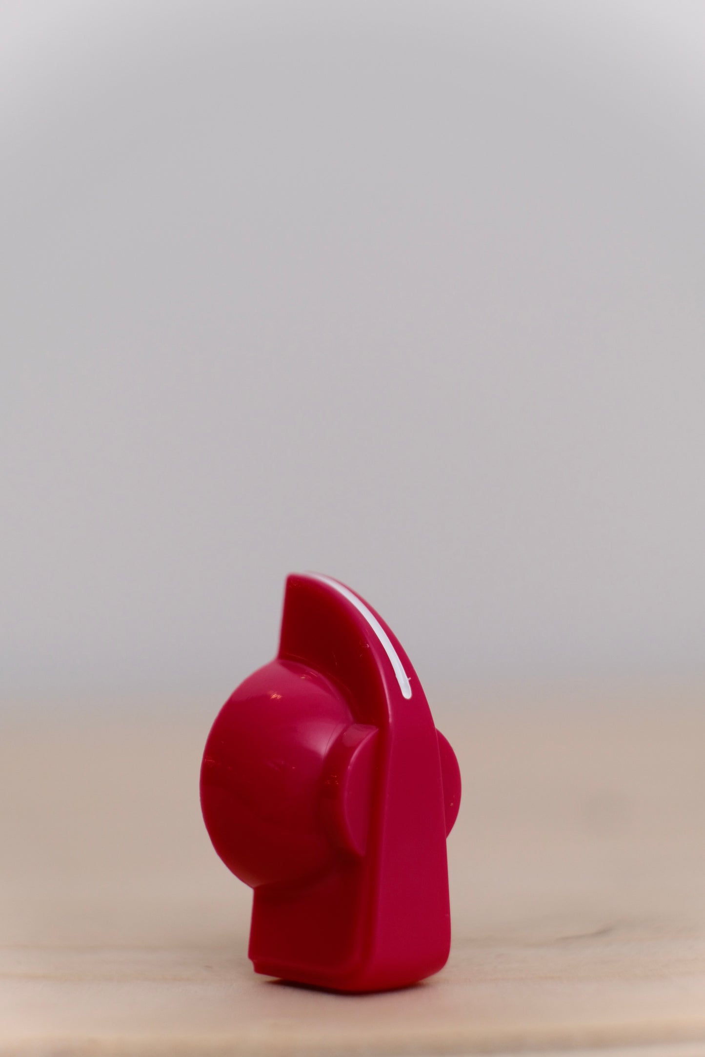 Pink Chicken Head Knob with Brass Insert