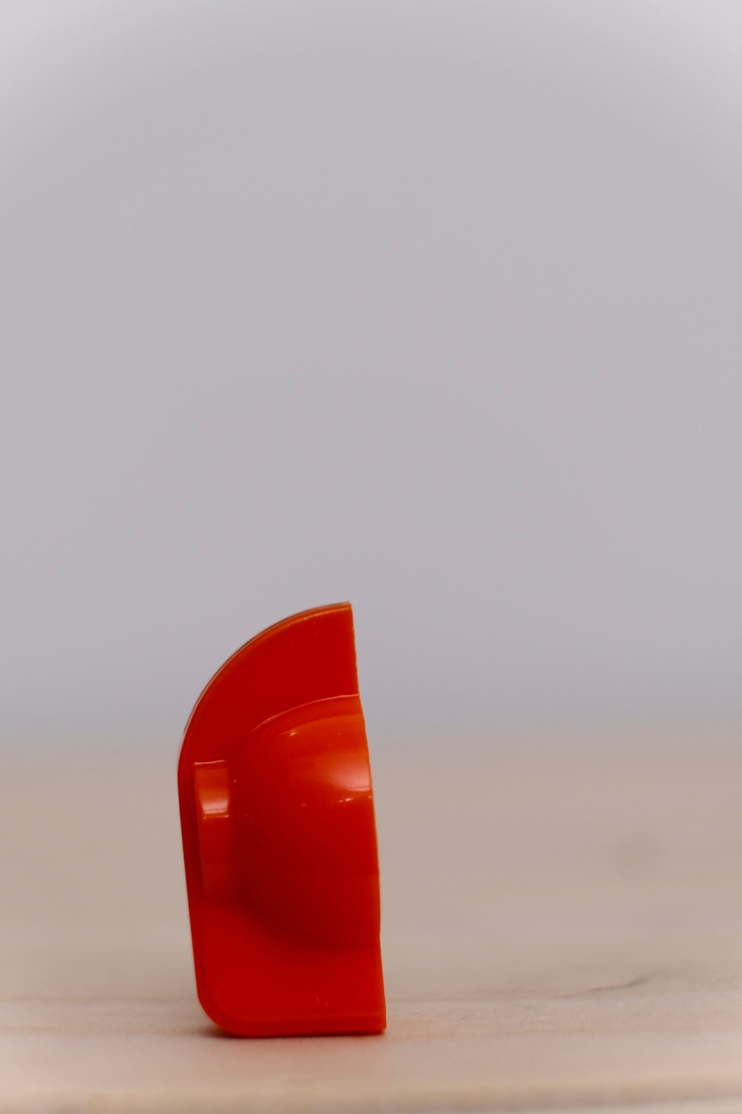 Orange Chicken Head Knob with Brass Insert