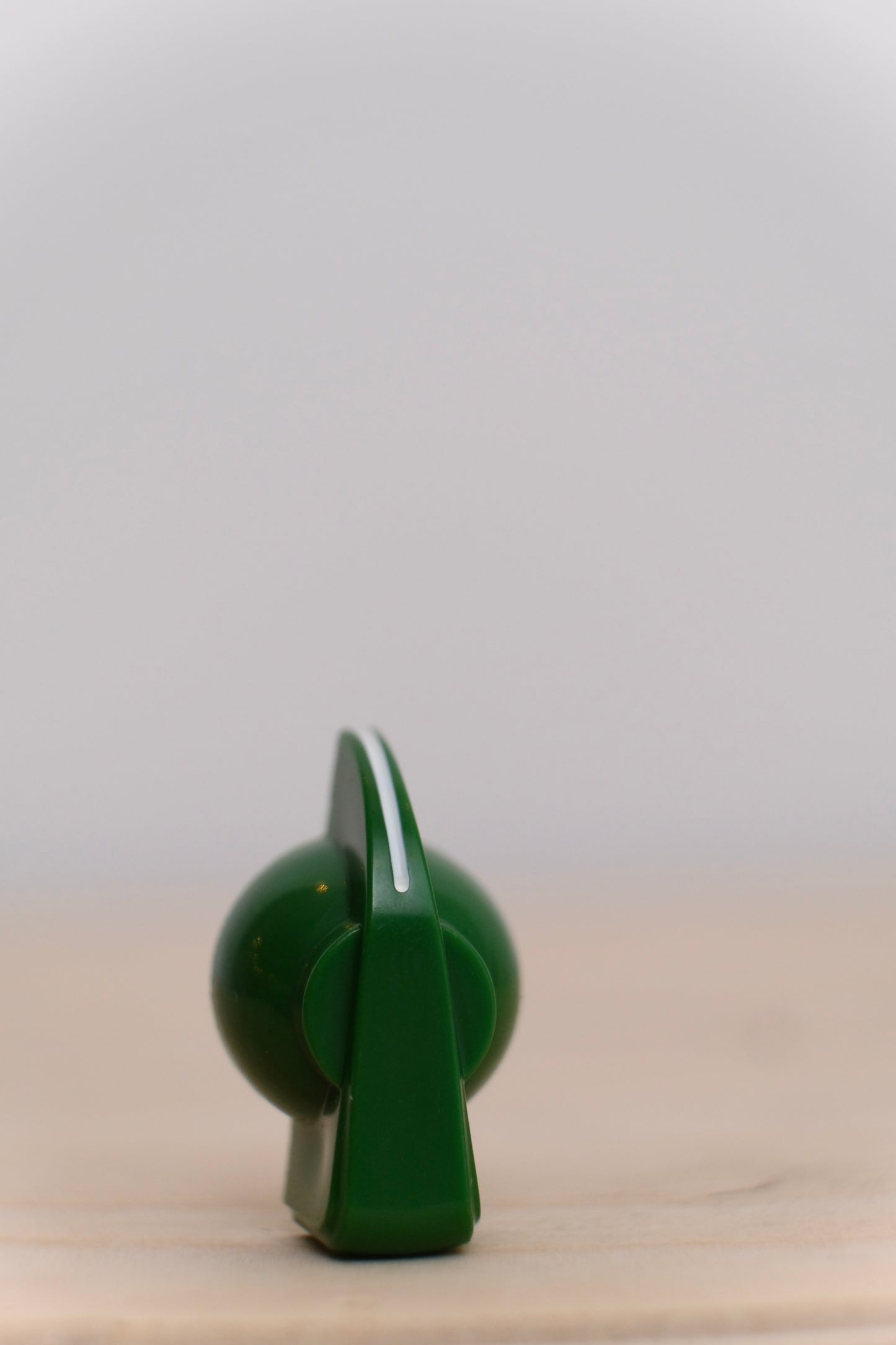 Green Chicken Head Knob with Brass Insert