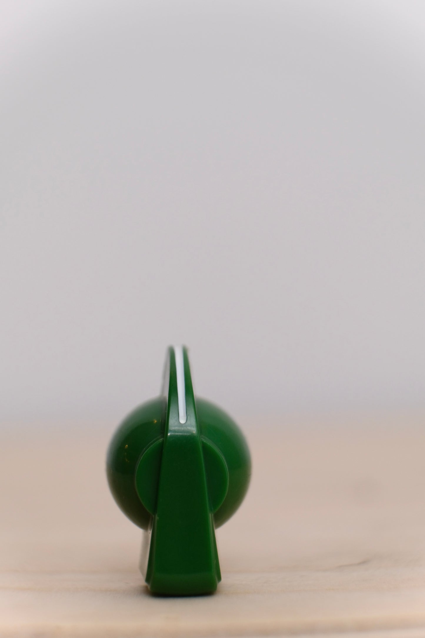 Green Chicken Head Knob with Brass Insert