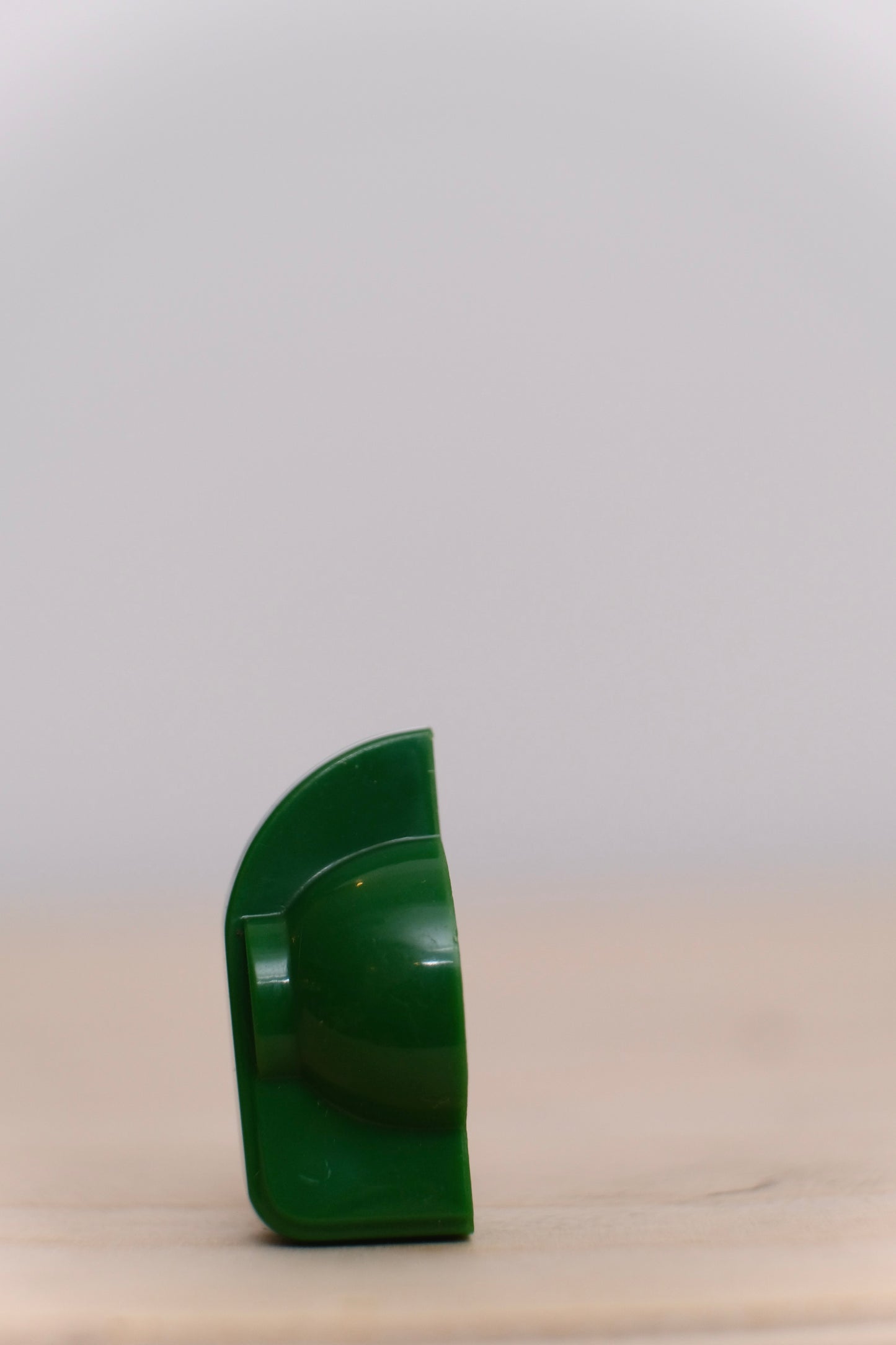 Green Chicken Head Knob with Brass Insert