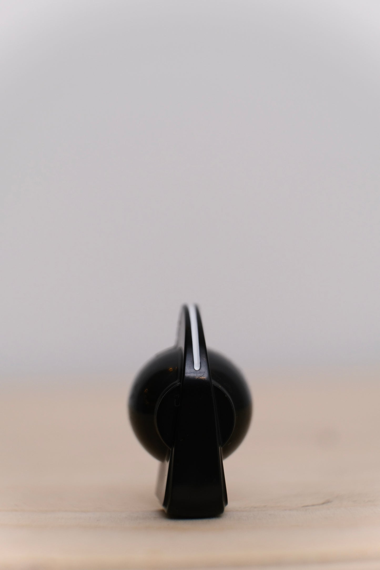 Black Chicken Head Knob with Brass Insert