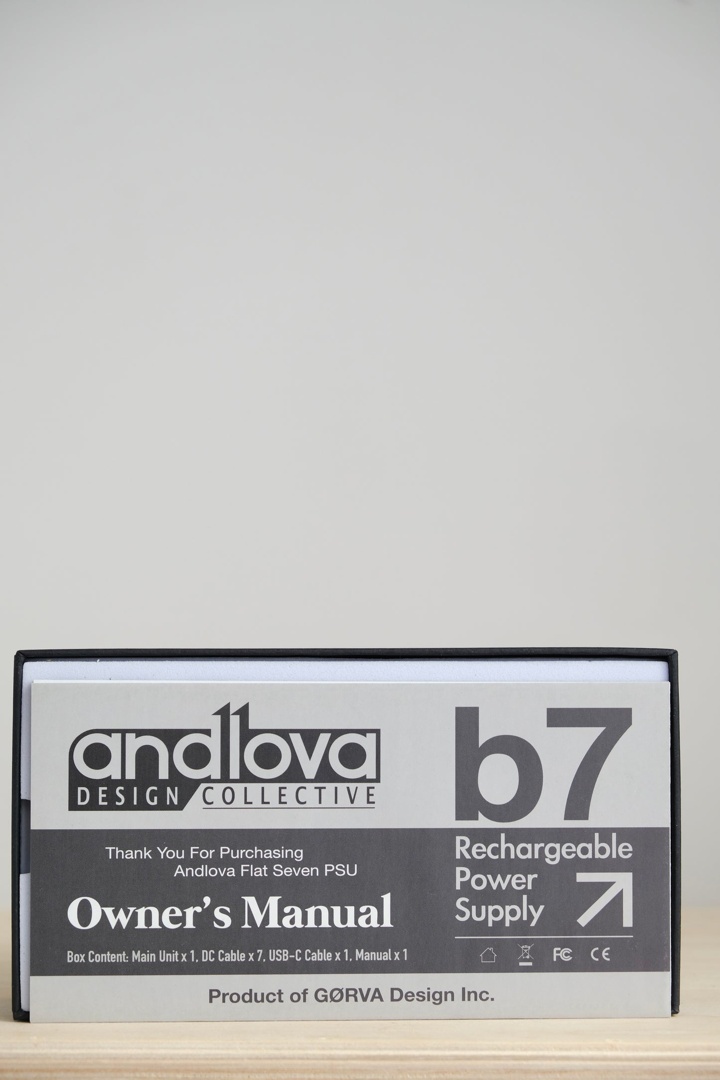 GORVA DESIGN Andlova Flat 7 Rechargeable Battery PSU