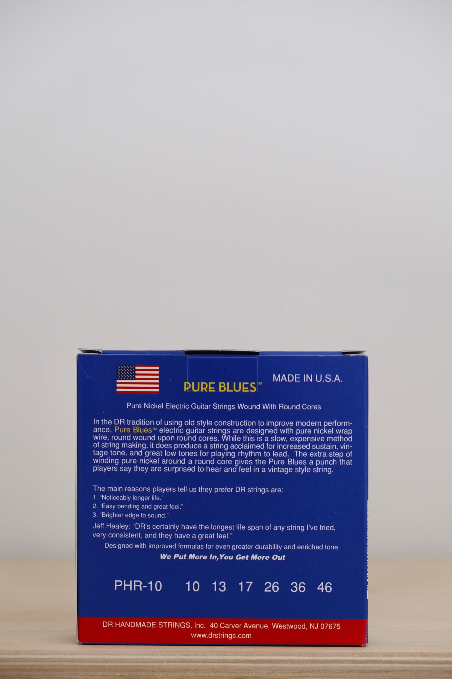 DR PURE BLUES™ 3 PACK - Pure Nickel Electric Guitar Strings: Medium 10-46