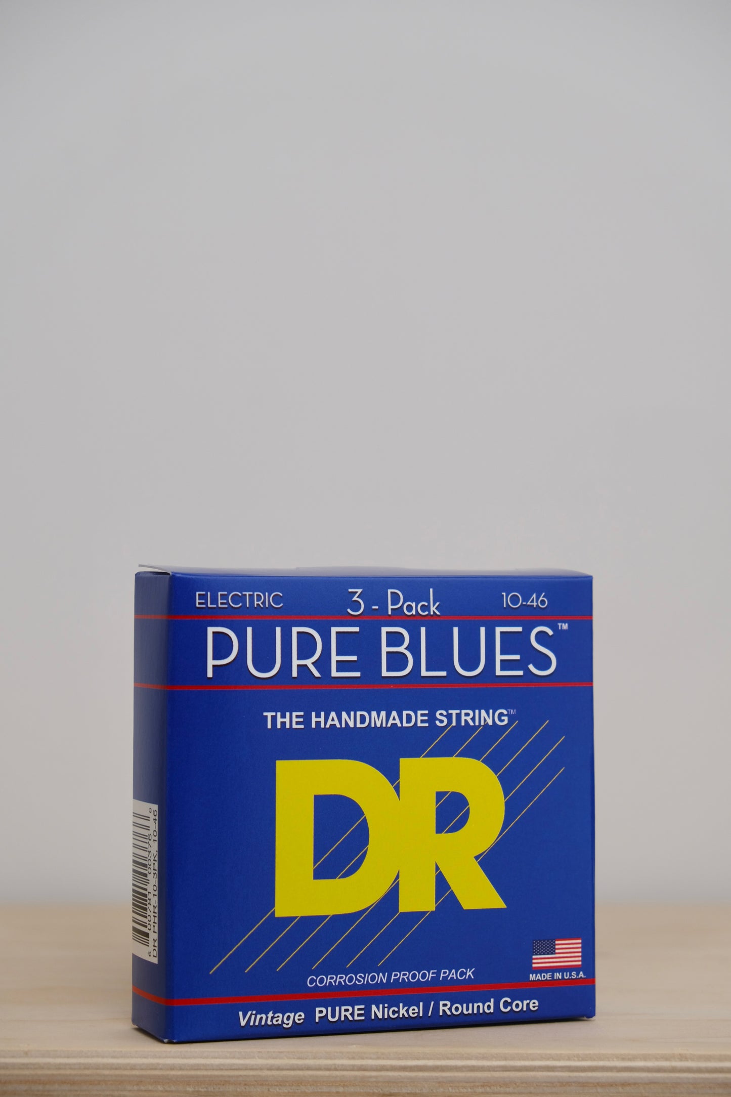 DR PURE BLUES™ 3 PACK - Pure Nickel Electric Guitar Strings: Medium 10-46