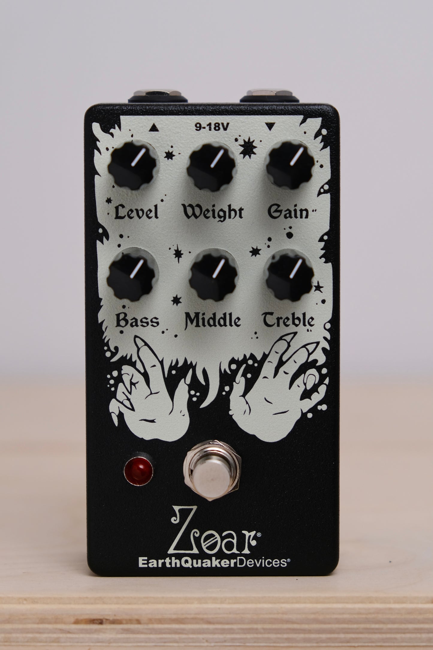 EarthQuaker Devices Zoar Dynamic Audio Grinder Distortion - Black & Cream
