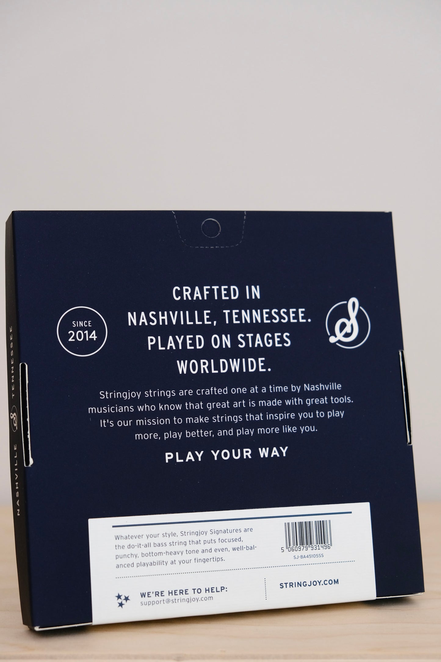 Stringjoy Light Gauge (45-105) 4 String Short Scale Nickel Wound Bass Guitar Strings