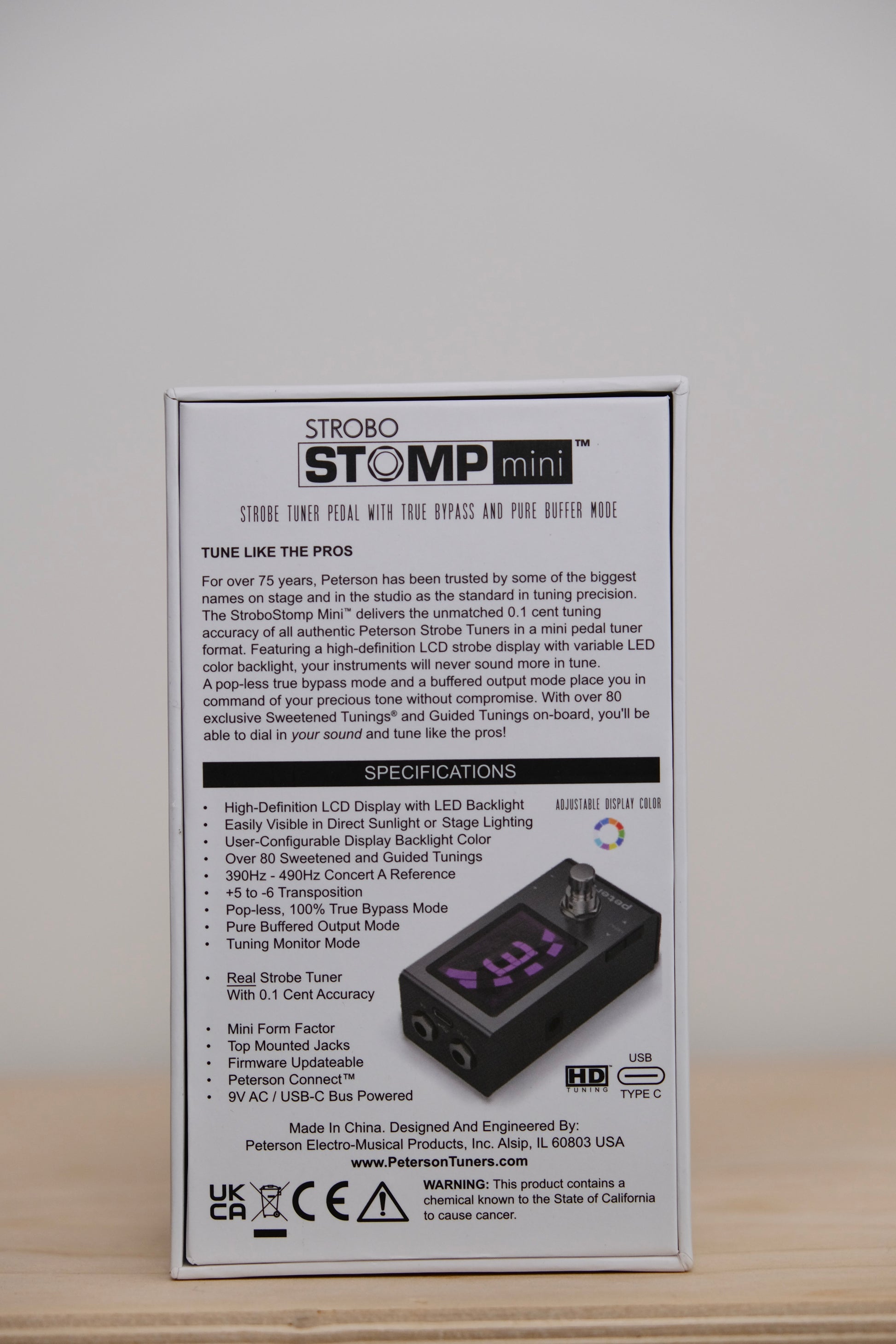transpose pedal Peterson StroboStomp Mini – STOMPBOX SUPPLY