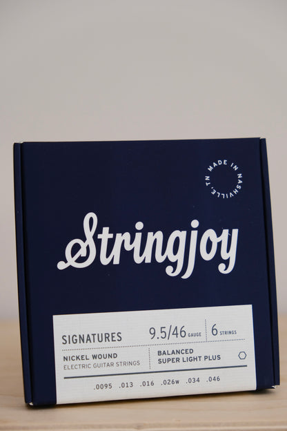Stringjoy Signatures | Balanced Super Light Plus Gauge (9.5-46) Nickel ...