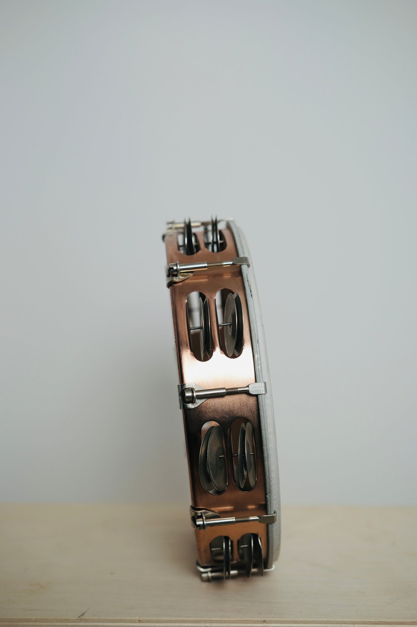 Vintage Copper Ludwig Tambourine