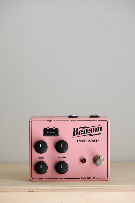 Benson Preamp Black Bobbin Shell Pink Sparkle