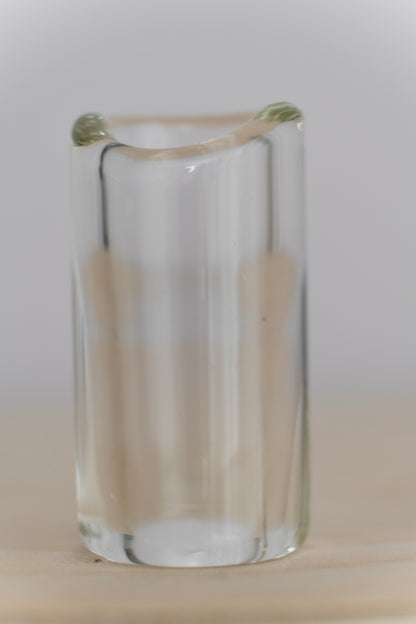 Moulded Small Clear Glass Slide