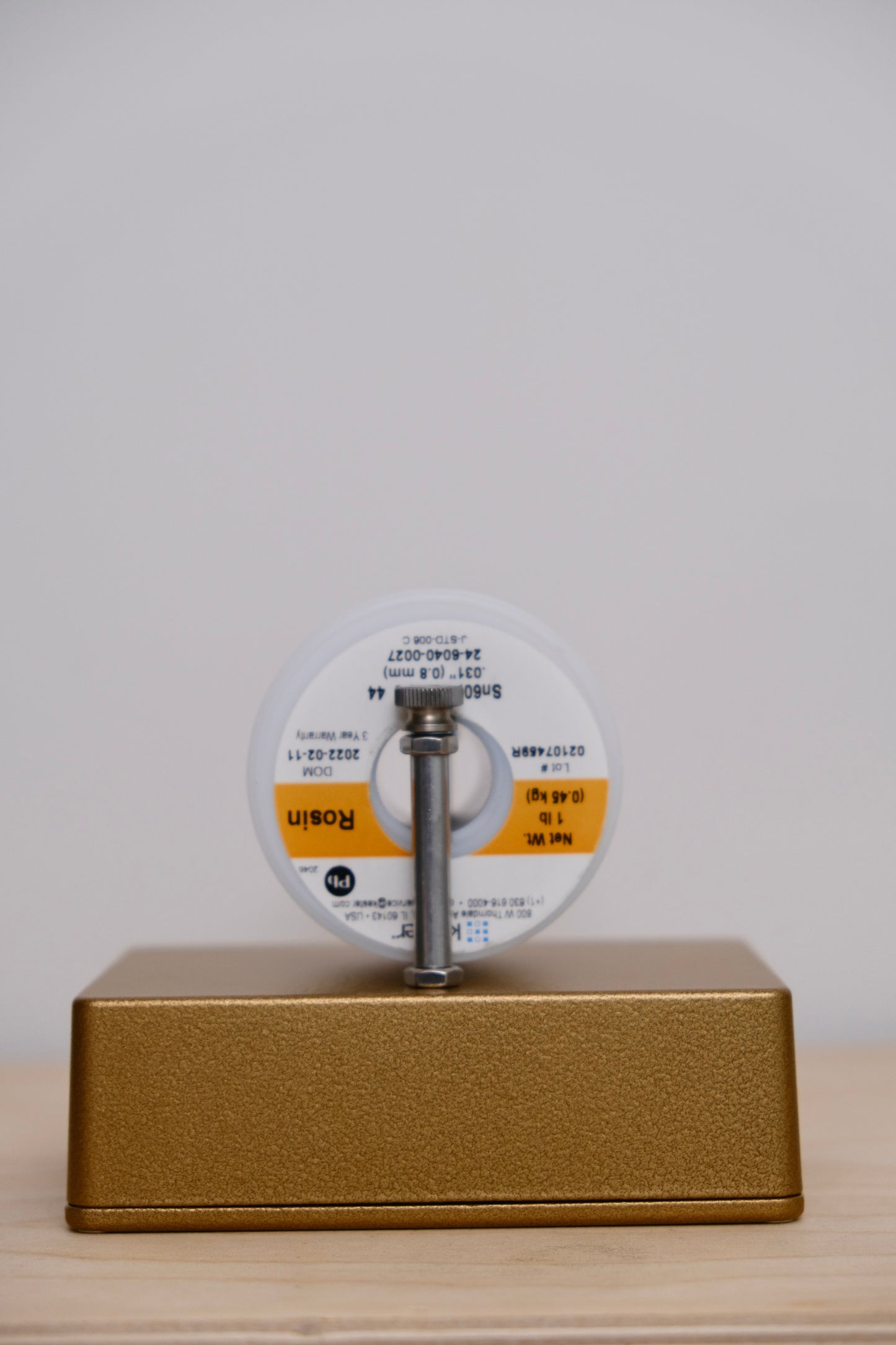 Coppersound DIY Solder Dispenser Hammered Gold