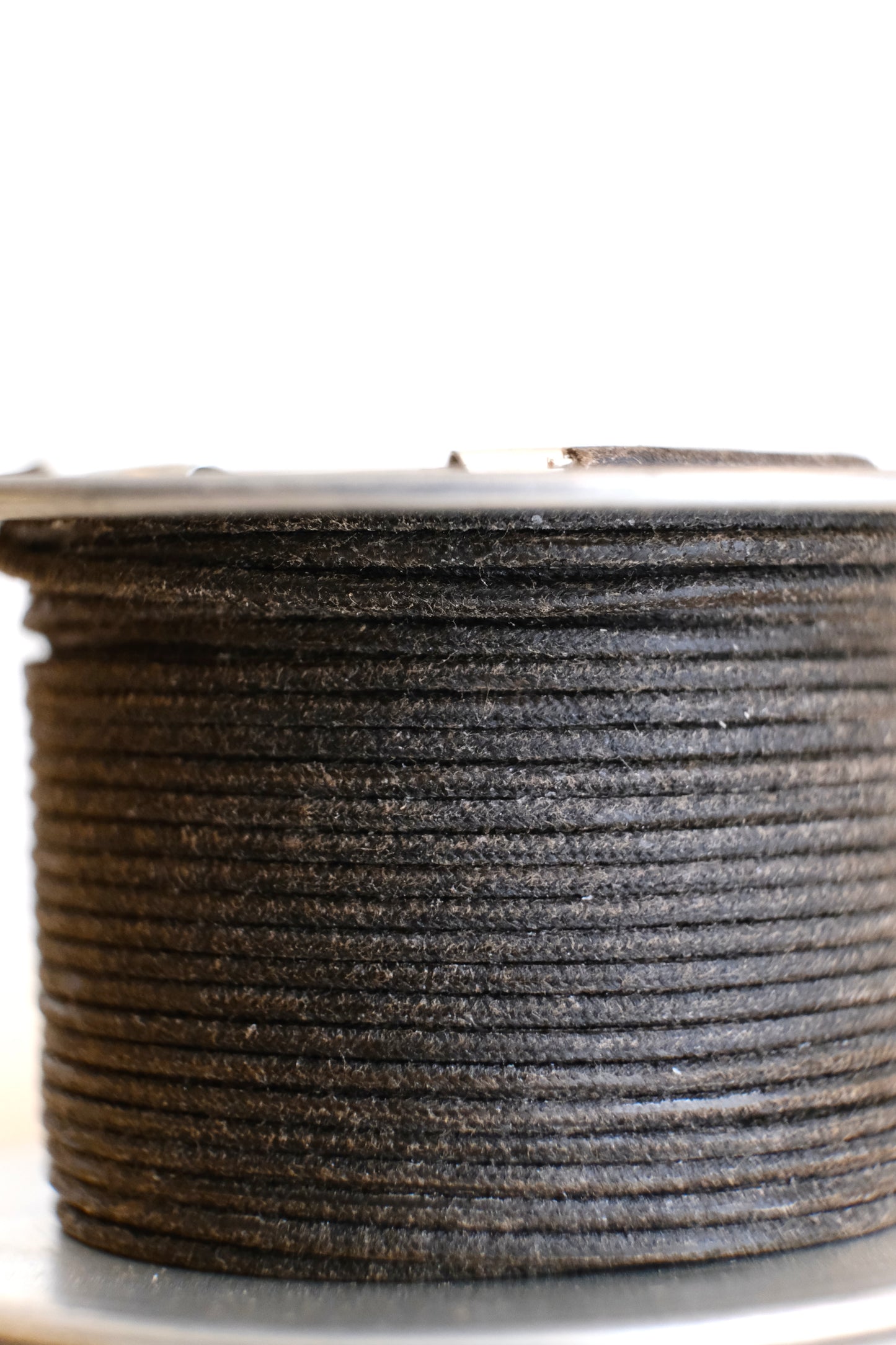 Vintage Style Solid Core Cloth Pushback Wire 50 ft. Brown