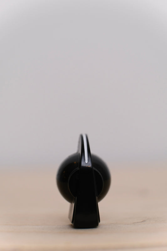 Black Chicken Head Knob with Brass Insert