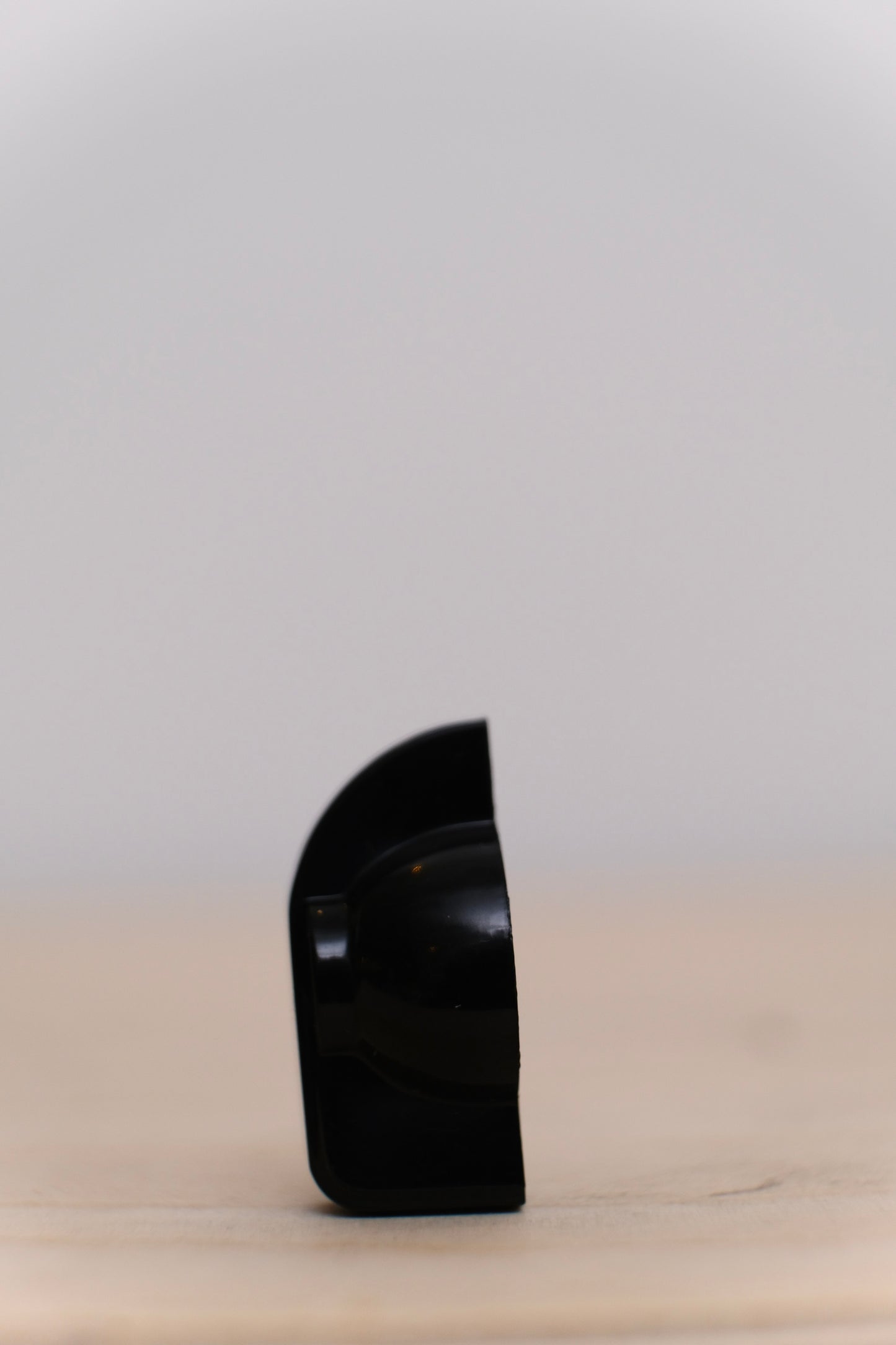 Black Chicken Head Knob with Brass Insert