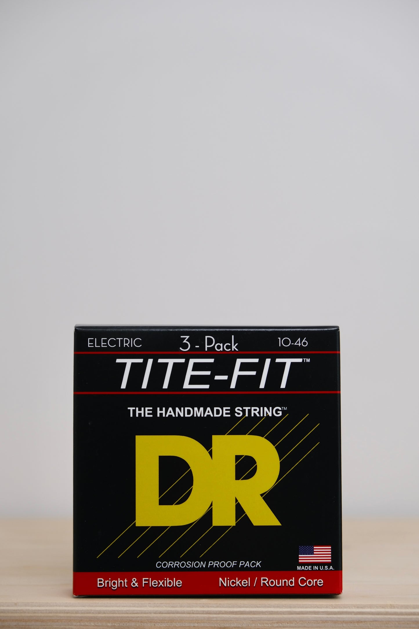 DR TITE-FIT™ 3 PACK - Nickel Plated Electric Guitar Strings: Medium 10-46