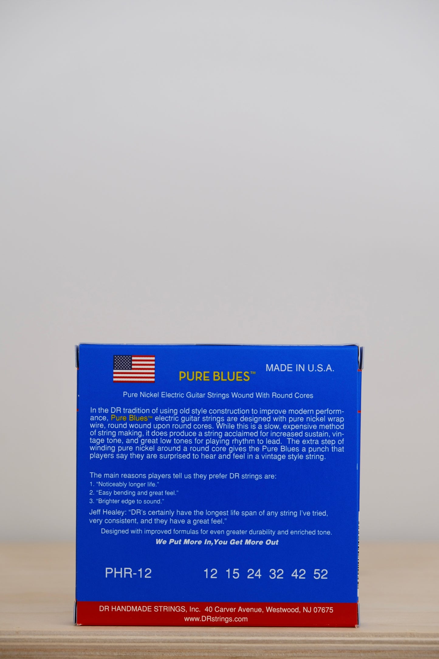 DR PURE BLUES™ - Pure Nickel Electric Guitar Strings: Extra Heavy 12-52