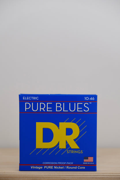 DR PURE BLUES™ - Pure Nickel Electric Guitar Strings: Medium 10-46