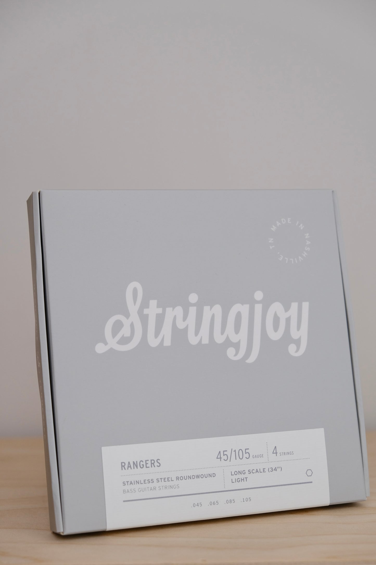 Stringjoy Rangers | Light Gauge (45-105) 4 String Long Scale Stainless Steel Bass Guitar Strings