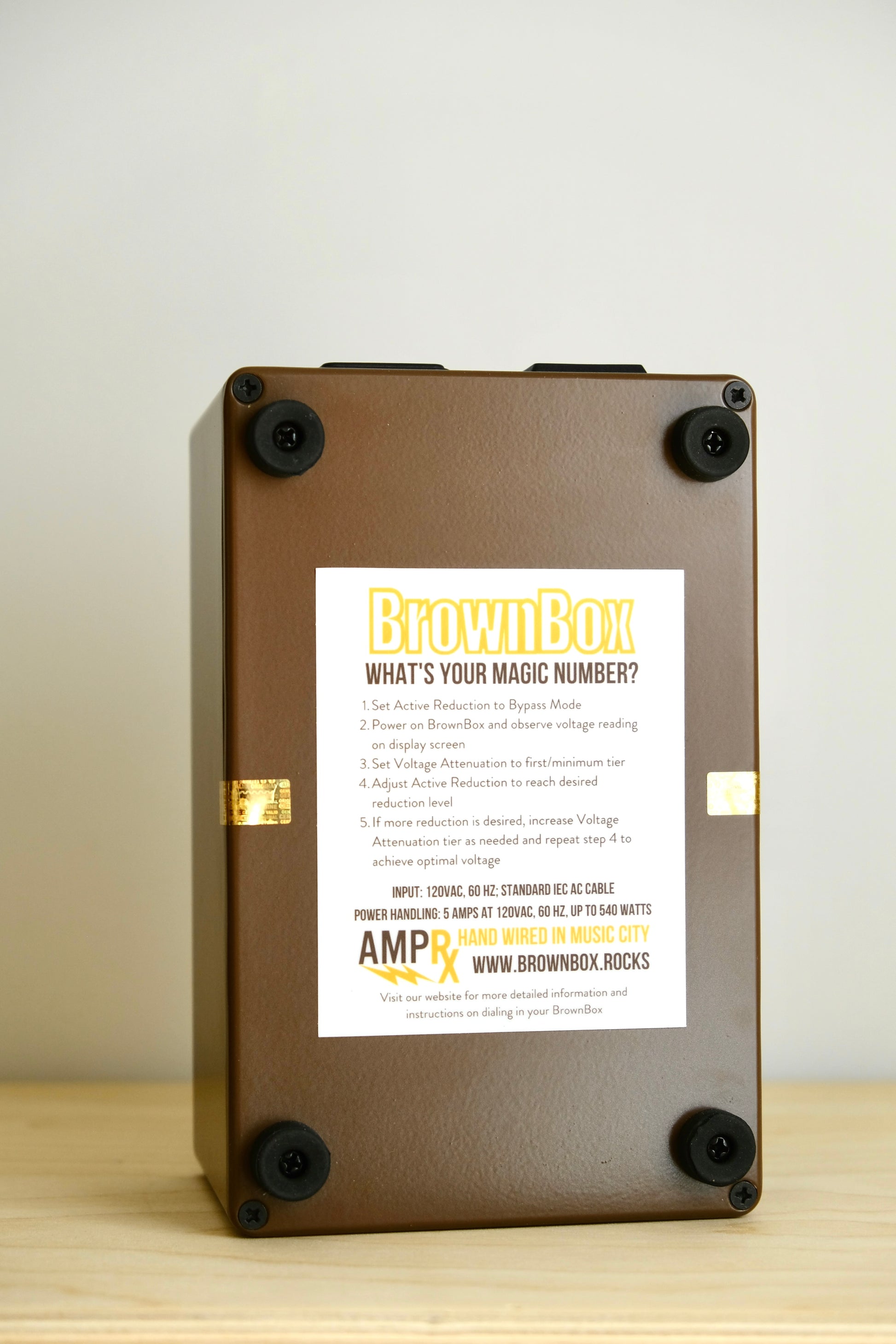 brown box pedal AmpRx BrownBox I Voltage Attenuator – STOMPBOX SUPPLY